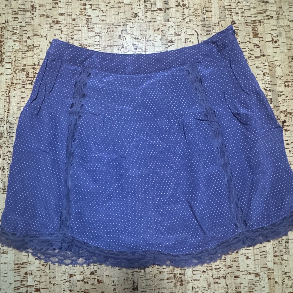 Kimchi Blue Polka Dot Skirt in Blue
